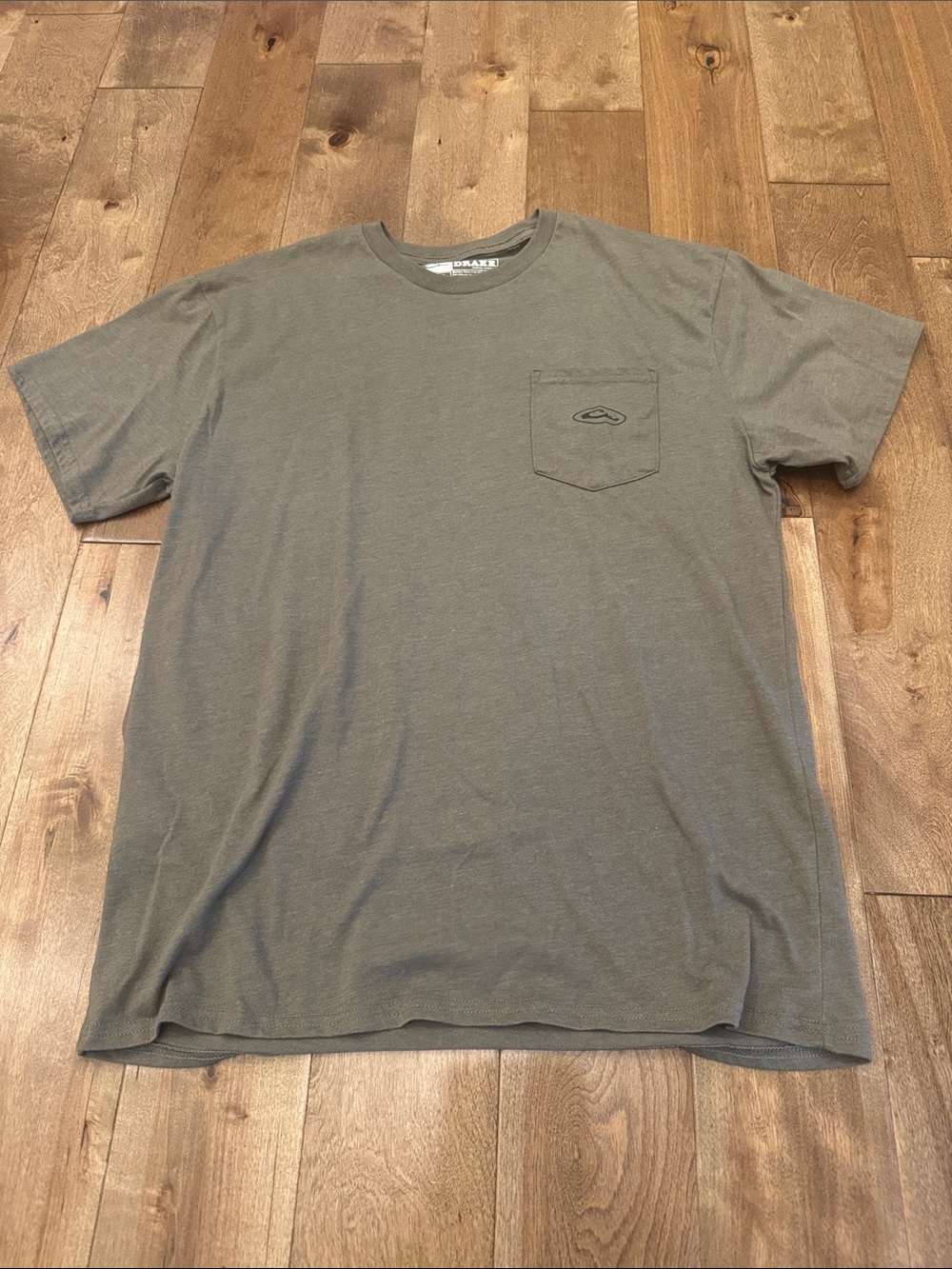 Drake Olive Green Short-Sleeve Pocket Tee
